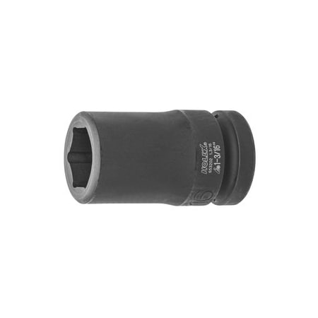 Holex Impact Socket, 1 inch Drive, 6 pt, Deep, 1-3/16 inch 653202 1.3/16